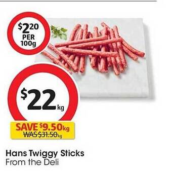 Coles Hans twiggy sticks offer