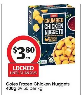 Coles Coles frozen chicken nuggets offer