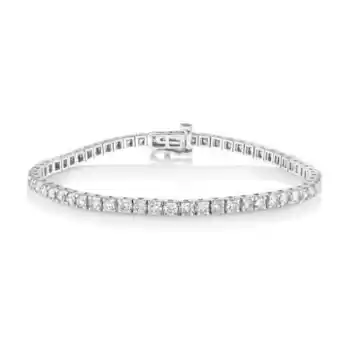 Michael Hill Tennis bracelet with 5 carat tw of diamonds in 10kt white gold^ offer