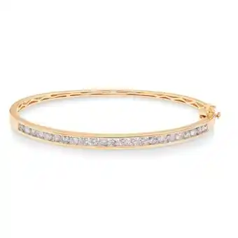 Michael Hill Bangle with 2 carat tw of diamonds in 10kt yellow gold offer