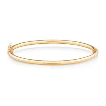 Michael Hill 60mm hollow tube bangle in 10kt yellow gold offer
