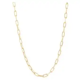 Michael Hill 45cm (18”) 3.5mm hollow paperclip chain in 10kt yellow gold offer