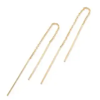 93mm bar threader earrings in 10kt yellow gold