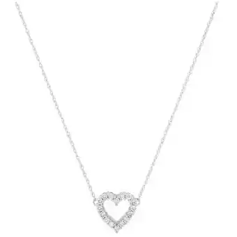 Michael Hill Heart pendant with 0.25 carat tw diamonds in 10kt white gold offer