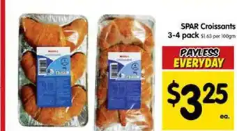 Spar croissants 3-4 pack