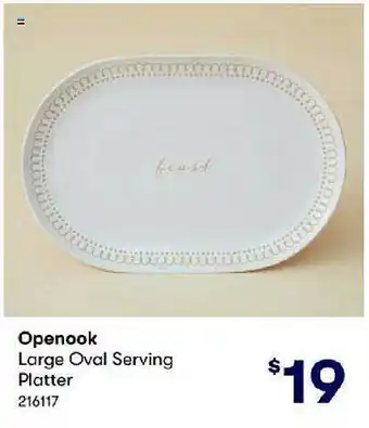 BIG W Openook large oval serving platter offer