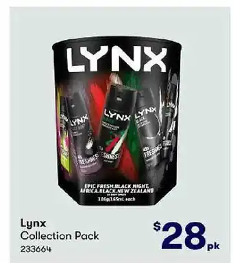 BIG W Lynx collection pack offer
