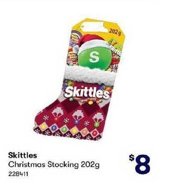 BIG W Skittles christmas stocking 202g offer