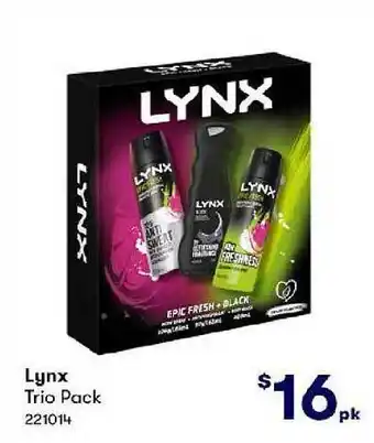 BIG W Lynx trio pack offer