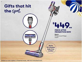 BIG W Dyson v7 advanced origin offer