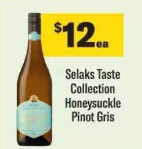 Selaks taste collection honeysuckle pinot gris