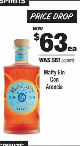 Malfy gin con arancia