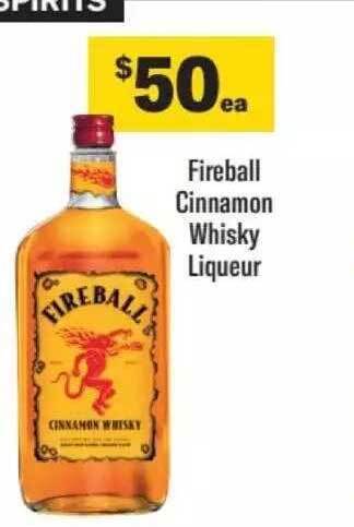 Liquorland Fireball cinnamon whisky liqueur offer