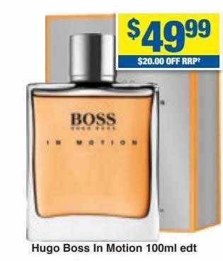 My Chemist Hugo boss in motion 100ml edt offer