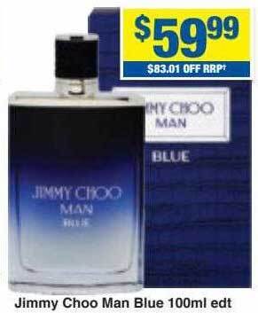 My Chemist Jimmy choo man blue 100ml edt offer