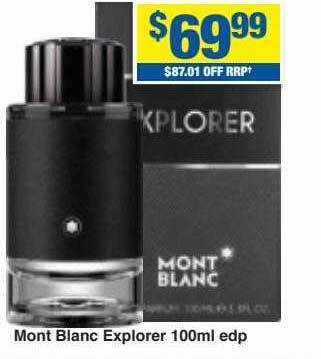 My Chemist Mont blanc explorer 100ml edp offer