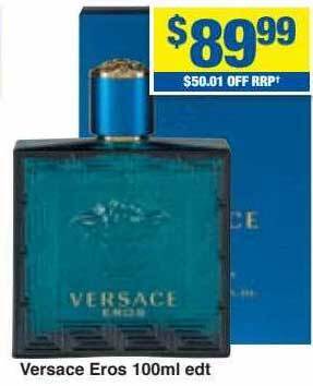 My Chemist Versace eros 100ml edt offer