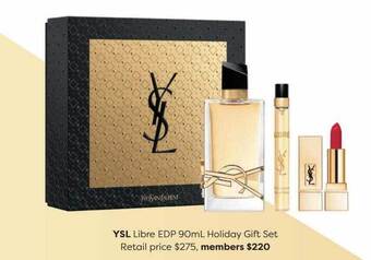 National Pharmacies Ysl libre edp holiday gift set retail price offer