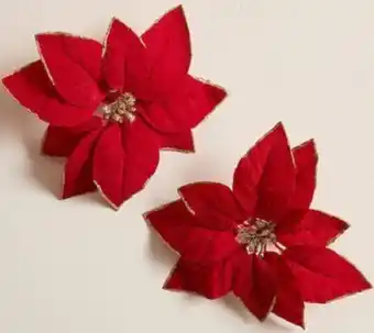 Target 2 Pack Christmas Poinsettia Decorations offer