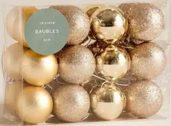 Target 24 Pack Christmas Baubles offer