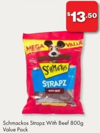 Schmackos Strapz With Beef 800g