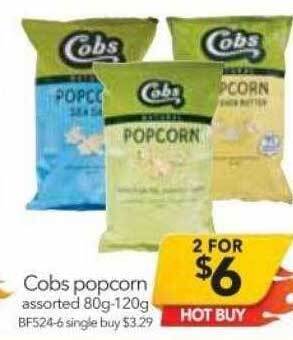 Cheap as Chips Cobs popcorn offer