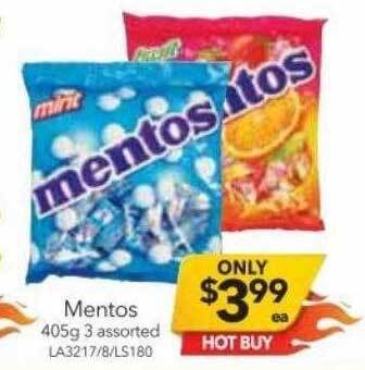 Cheap as Chips Mentos offer