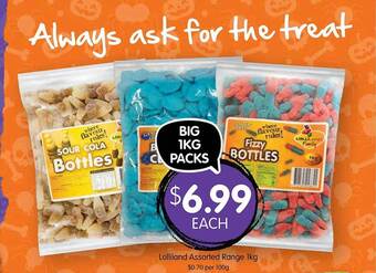 Spudshed Lolliland assorted range 1kg offer