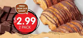 Spudshed Chocolate croissant 2pk offer
