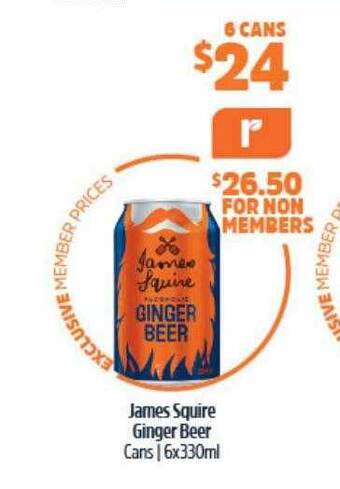 BWS James squire ginger beer offer