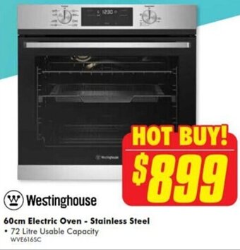 The Good Guys Westinghouse 60cm Electric Oven - Stainless Steel offer