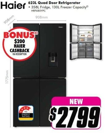 The Good Guys 623L Quad Door Refrigerator offer