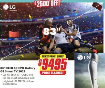 83" OLED 4K EVO Gallery G2 Smart TV 2022