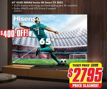 The Good Guys 65" OLED X8HAU Series 4K Smart TV 2022 offer