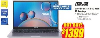 The Good Guys Vivobook 15.6" i7 Win 11 Laptop offer