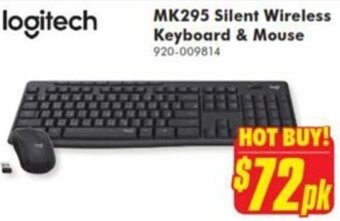 The Good Guys MK295 Silent Wireless Keyboard & Mouse offer