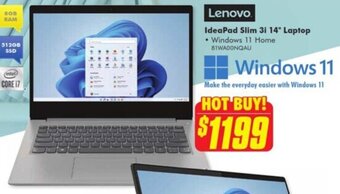 The Good Guys IdeaPad Slim 3i 14" Laptop offer