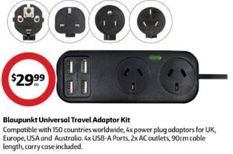 Coles Blaupunkt Universal Travel Adaptor Kit offer