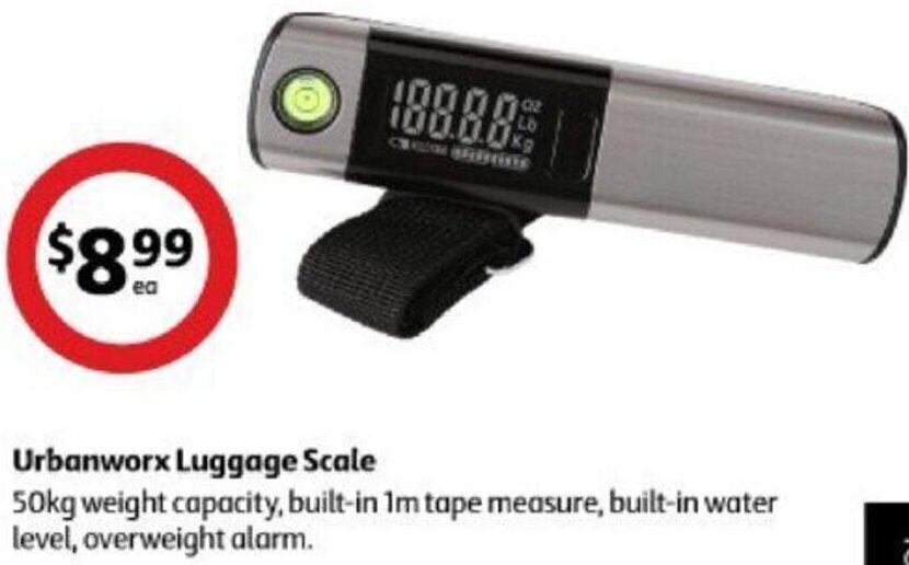 Urbanworx Luggage Scale offer at Coles