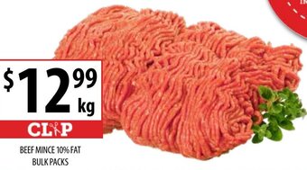 Supabarn Beef Mince 10% Fat Bulk Packs offer