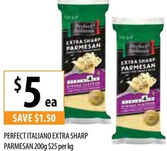 Supabarn Perfect Italiano Extra Sharp Parmesan 200g offer