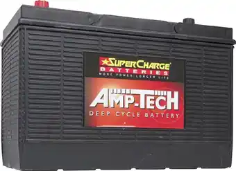 Supercharge amp-tech deep cycle maintenance free batteries