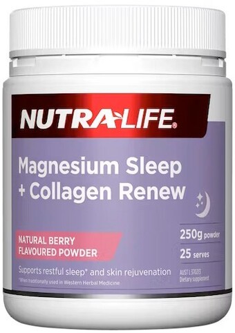 healthylife Nutra-life magnesium sleep and collagen renew, 250g offer