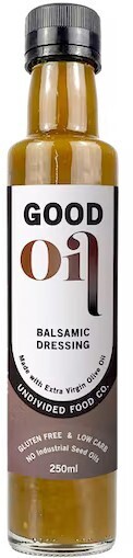 healthylife Undivided food co good oil balsamic dressing, 250ml offer