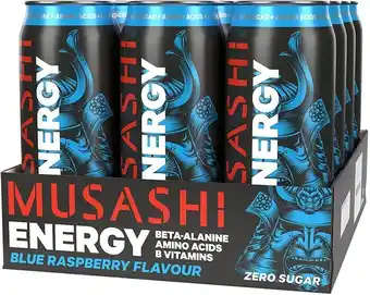 healthylife Musashi blue raspberry flavor energy drink, 500ml offer