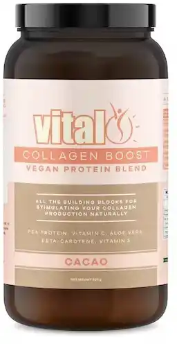 healthylife Vital collagen boost vegan protein blend cacao, 500g offer