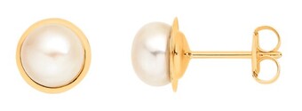 Goldmark 9ct gold cultured freshwater pearl gold framed earrings offer