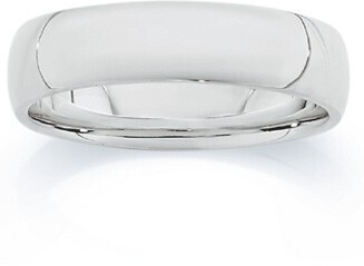 Goldmark Sterling silver 5mm light half round ladies ring offer