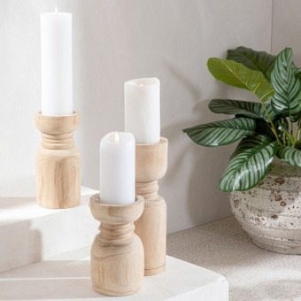 Pillow Talk Newport natural candle holders by habitat offer