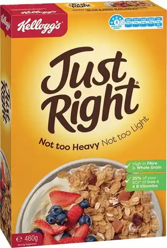 IGA Kellogg’s just right 460g offer